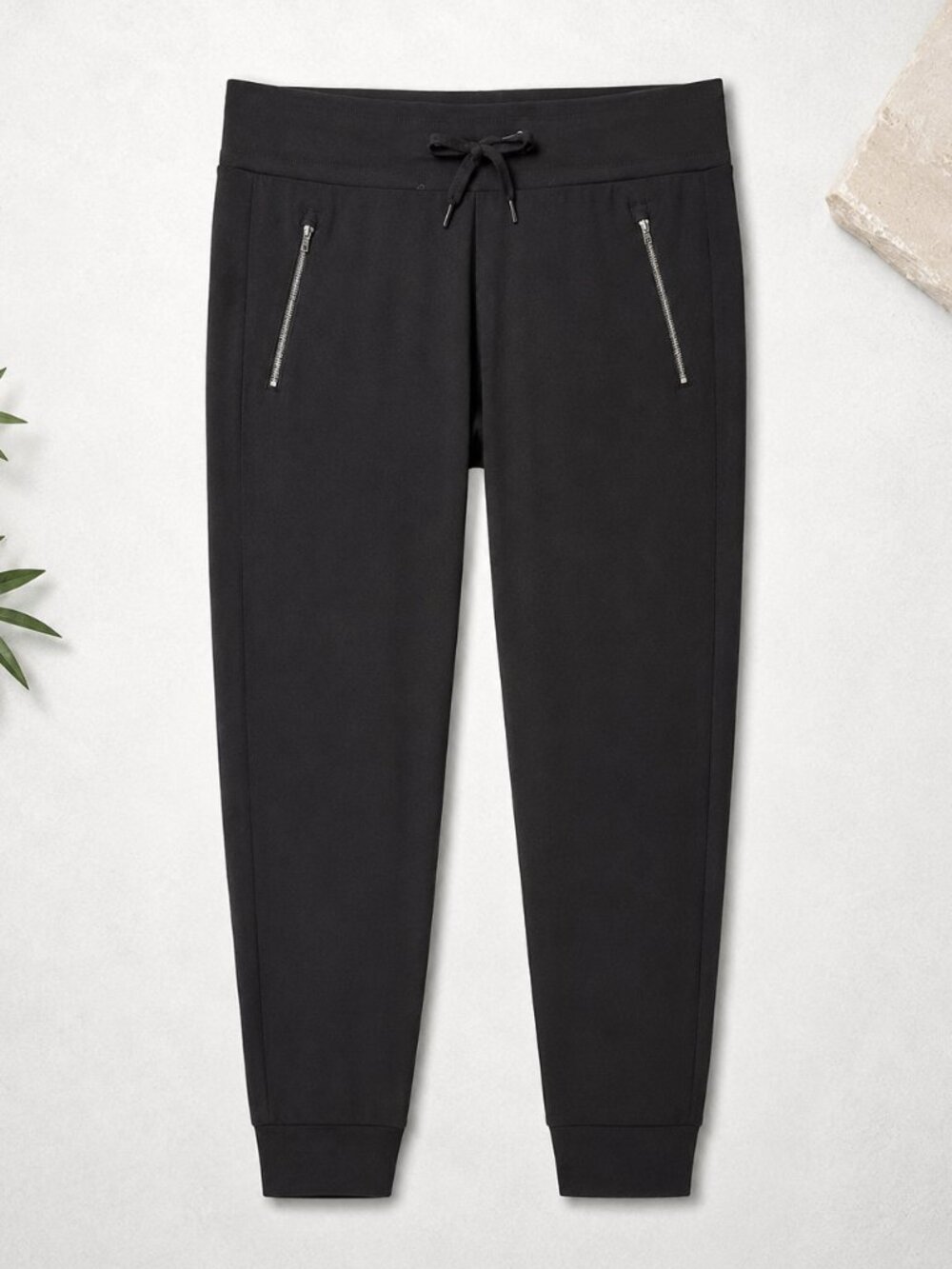Athleta Trekkie North Jogger Pants Black 10 Tall Women's